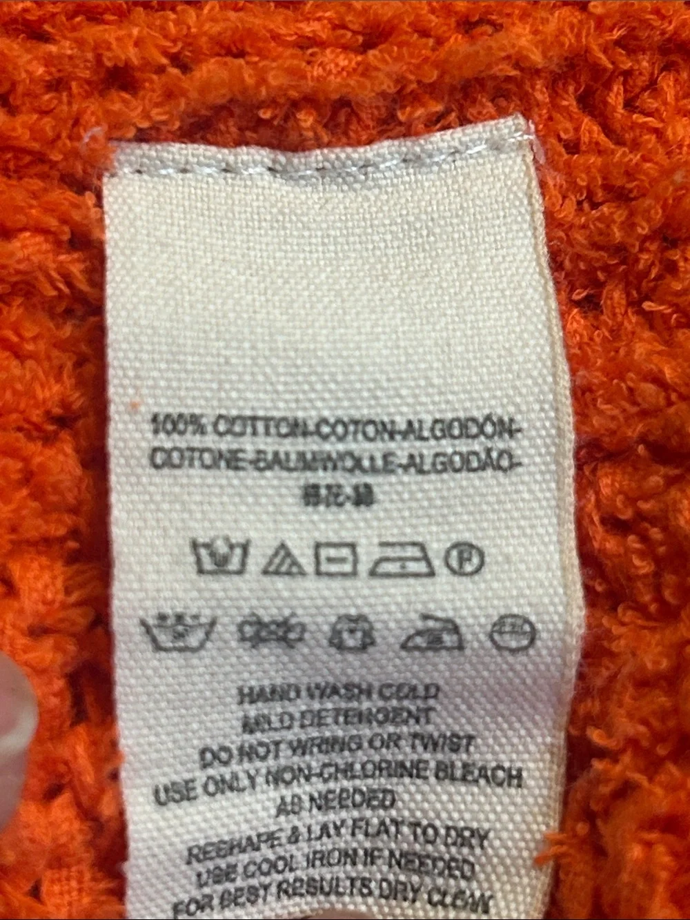 Free People Coco V-neck Sweater Oversized Chunky Orange Fall Boho Women Medium M